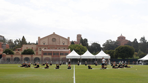 Real Madrid in practice in Los Angeles in 2017