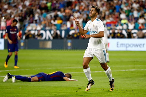 Marco Asensio scores the equalizer in Real Madrid vs Barcelona in the US pre-season tour 2017