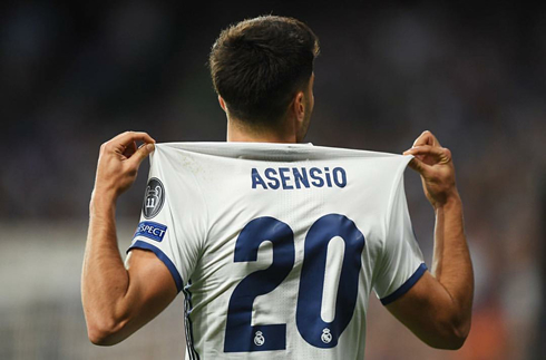 Marco Asensio Real Madrid number 20 jersey