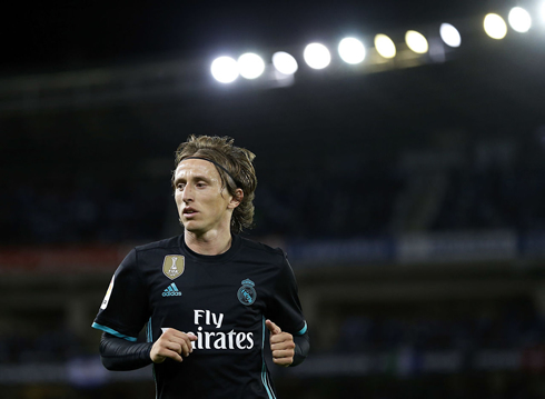 Luka Modric in action for Real Madrid in 2017-18