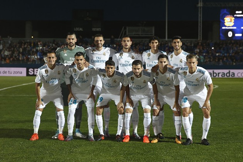 Real Madrid lineup vs Fuenlabrada in the Copa del Rey 2017