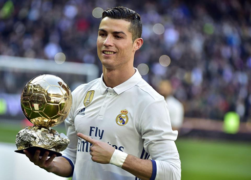 Cristiano Ronaldo wins his fifth Ballon d'Or in 2017