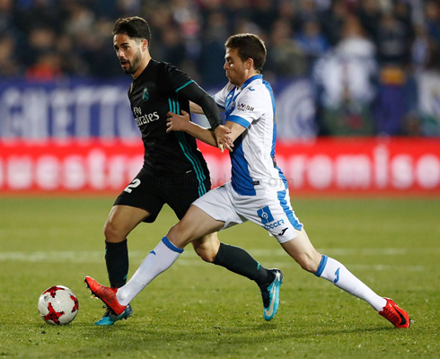 Isco in action in Leganés 0-1 Real Madrid