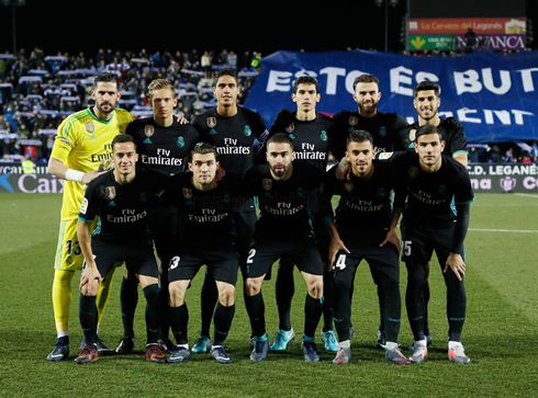 Real Madrid starting lineup vs Leganés in the Copa del Rey