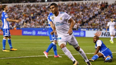 Casemiro finds the back of the net in Malaga vs Real Madrid