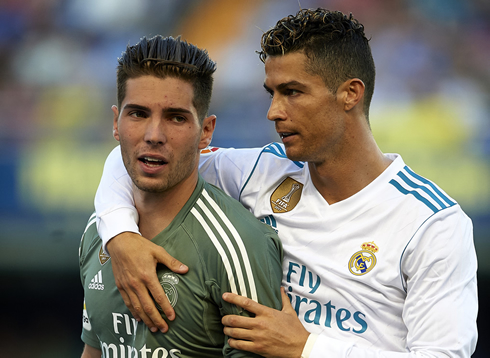 Luca Zidane and Cristiano Ronaldo in 2018