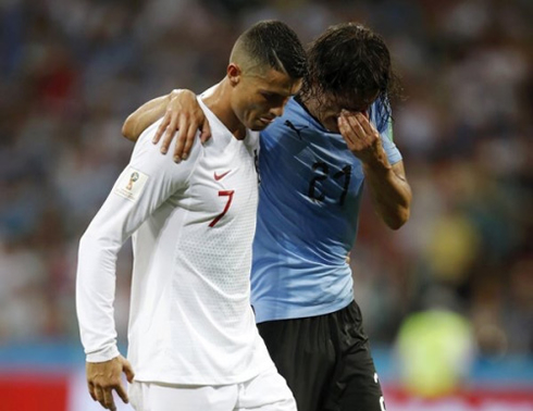 Ronaldo and Cavani in the FIFA World Cup 2018