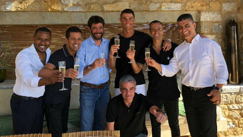 Cristiano Ronaldo after signing his contract with Juventus in the summer of 2018