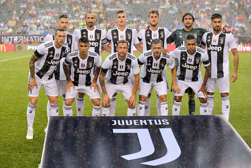 Juventus starting lineup vs Bayern Munich in July 2018