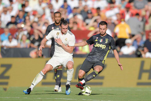 Gareth Bale in action in Real Madrid 3-1 Juventus