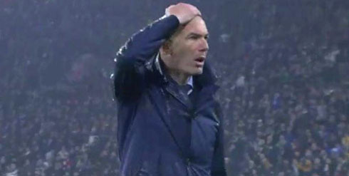 Zidane reaction to Ronaldo goal in Juventus vs Real Madrid in 2018