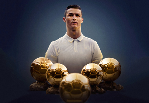 Cristiano Ronaldo five Ballon d'Ors