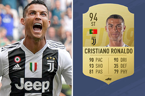 Cristiano Ronaldo player ratings in FIFA 19