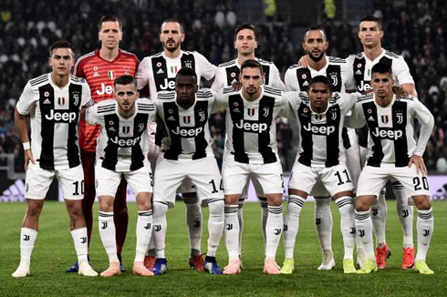 Juventus starting eleven vs Cagliari in the Serie A