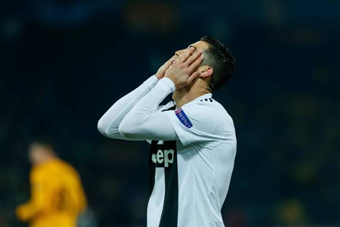 Cristiano Ronaldo crying in a Juventus game