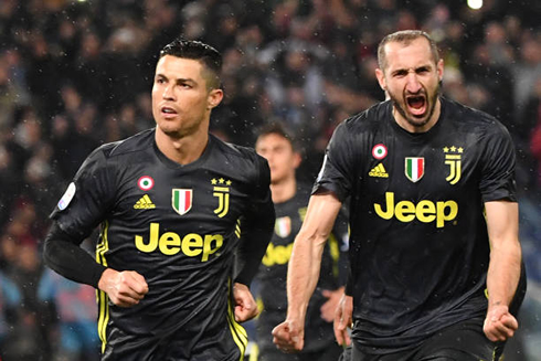 Ronaldo and Chiellini in Juventus 2-1 win over Lazio