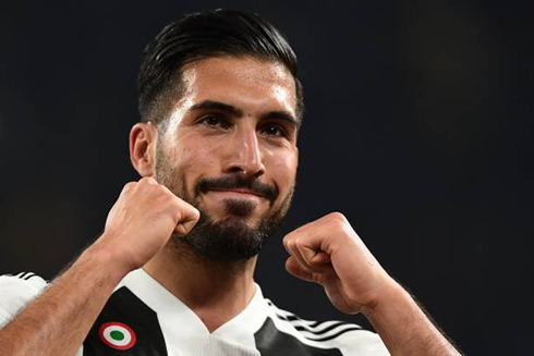 Emre Can celebrates his goal for Juventus