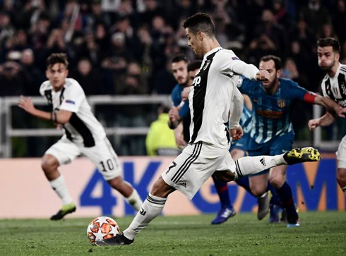 Cristiano Ronaldo penalty-kick in Juventus 3-0 Atletico Madrid