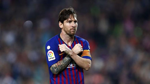 Messi in Barcelona in 2019