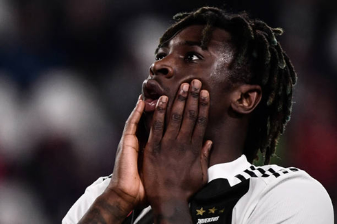 Moise Kean in Juventus in 2019