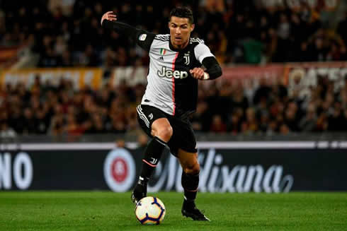 Cristiano Ronaldo in action for Juventus with new shirt for 2019-2020