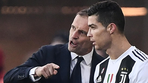 Allegri and Ronaldo in Juventus