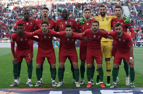 Portugal starting eleven vs Netherlands in the UEFA Nations League final in 2019