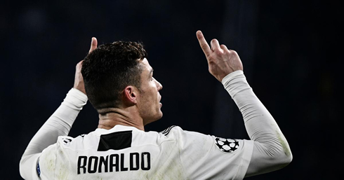 Cristiano Ronaldo doing what he does best in Juventus