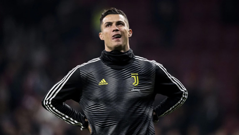 Cristiano Ronaldo wearing Juventus training kit