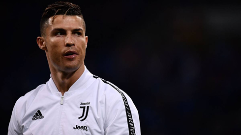 Cristiano Ronaldo in a Juventus training uniform