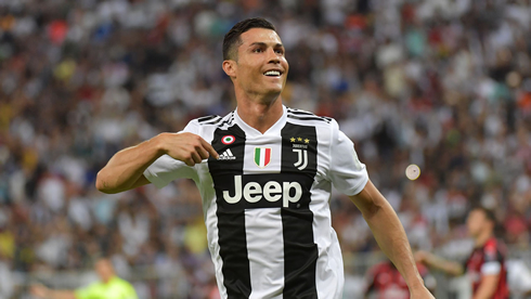 Cristiano Ronaldo scoring for Juventus