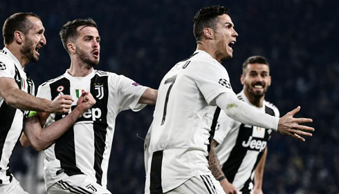 Cristiano Ronaldo carrying Juventus forward in the Champions League