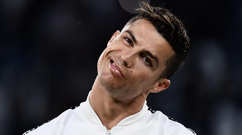 Cristiano Ronaldo making a funny face