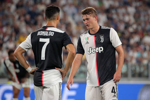 Cristiano Ronaldo and De Ligt in Juventus in 2019