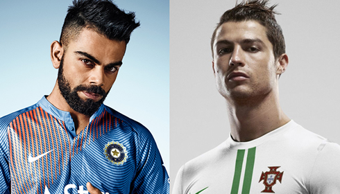 Virat Kohli in cricket and Cristiano Ronaldo in football