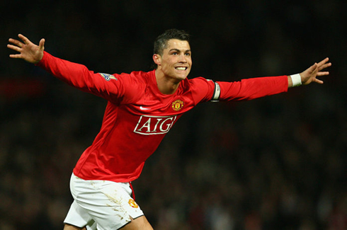 Cristiano Ronaldo in Manchester United glorious days