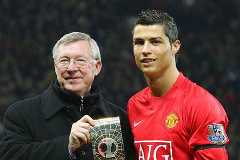 Sir Alex Ferguson and Cristiano Ronaldo in Manchester United