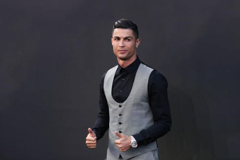 Ronaldo dressed up to the occasion