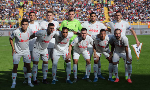 Juventus starting eleven vs Lecce in the Serie A, in October of 2019