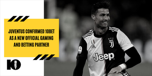 Juventus confirms 10bet partnership