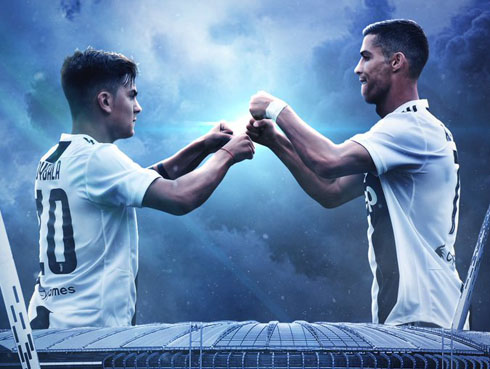 Ronaldo and Dybala Juventus stars