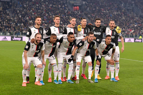 Juventus starting eleven vs AS Roma in the Coppa Italia