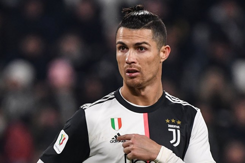 Cristiano Ronaldo claiming credit during a game for Juventus