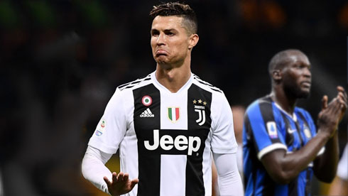 Cristiano Ronaldo and Lukaku in Juventus vs Inter for the Serie A