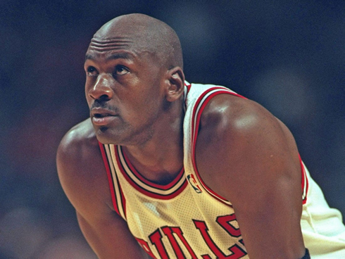 Michael Jordan playing for the Chicago Bulls