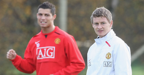 Cristiano Ronaldo and Ole Gunnar Solskjaer