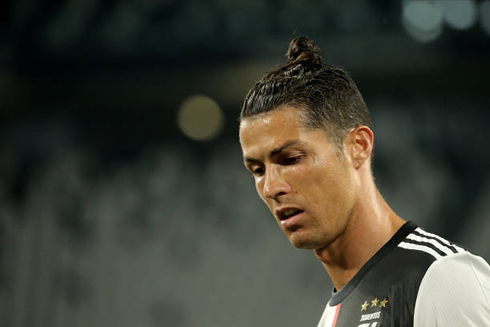 Cristiano Ronaldo hairstyle with a ponytail