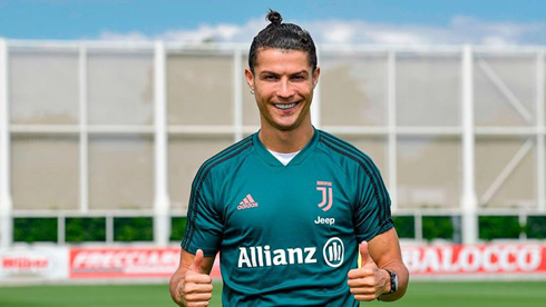 Cristiano Ronaldo in Juventus training ground