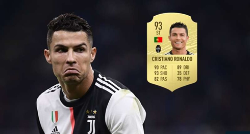 Cristiano Ronaldo Juventus FIFA player ratings overall 93