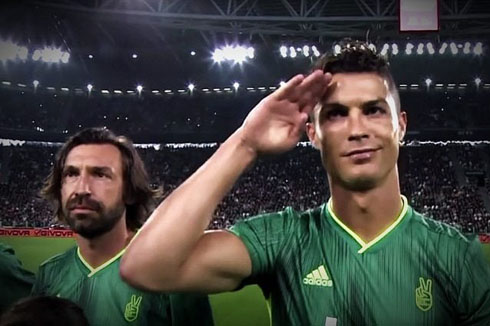 Cristiano Ronaldo military salute